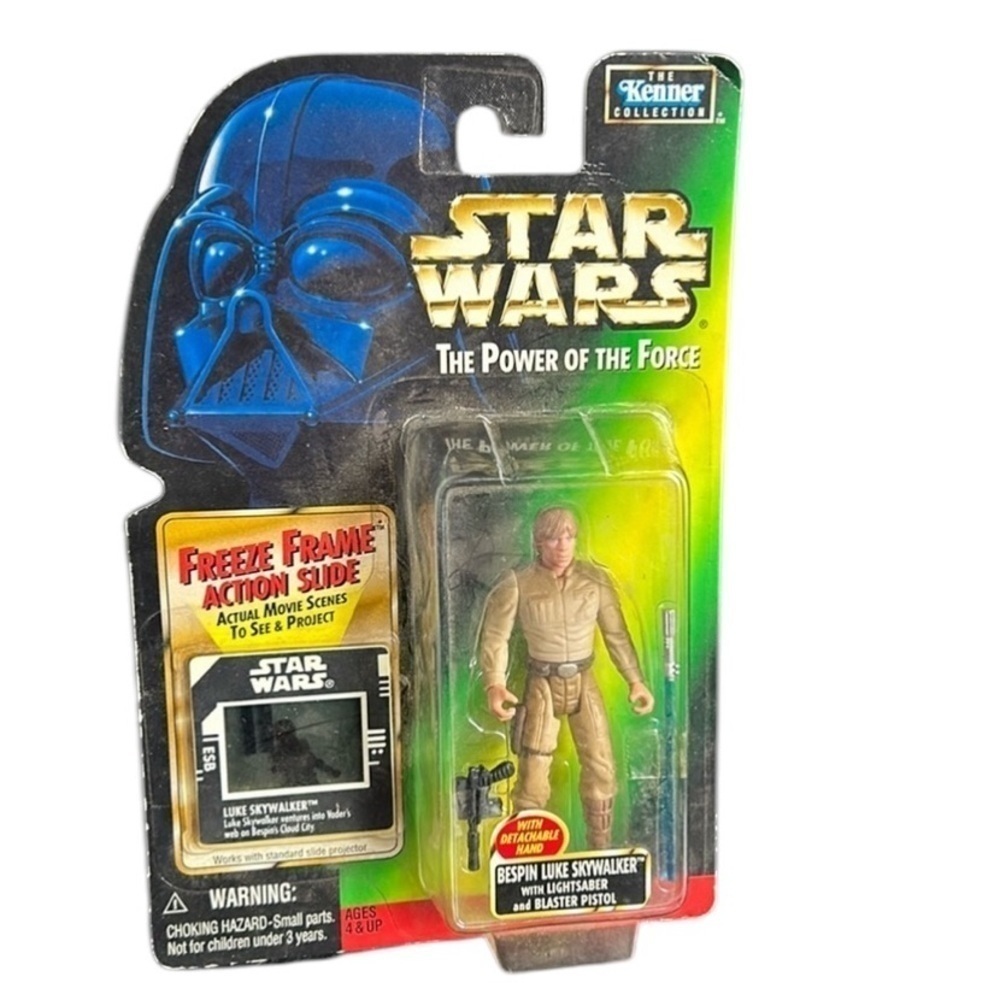 Vintage 1997 Star Wars Luke Skywalker Respin Freeze Frame Action Figure